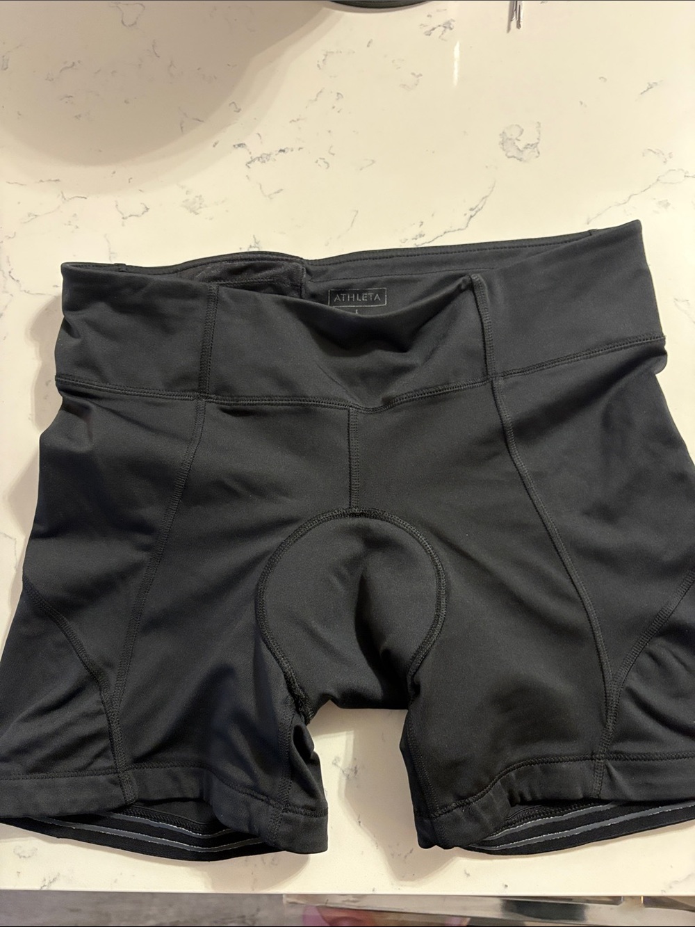 Athleta Black Padded Bike Shorts